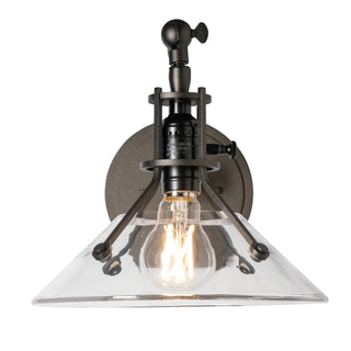 Henry Henry Swing Arm Glass Shade Sconce in Oil Rubbed Bronze