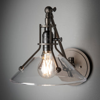 Henry Henry Swing Arm Glass Shade Sconce in Oil Rubbed Bronze