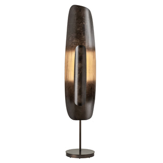 Shield Shield Medium Floor Lamp in Dark Smoke