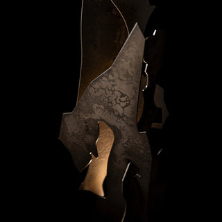 Fracture Lattice Torchiere in Dark Smoke