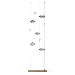 Gatsby Gatsby 5-Light Floor to Ceiling Plug-In LED Lamp in Modern Brass