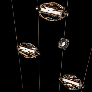 Gatsby Gatsby 5-Light Floor to Ceiling Plug-In LED Lamp in Modern Brass