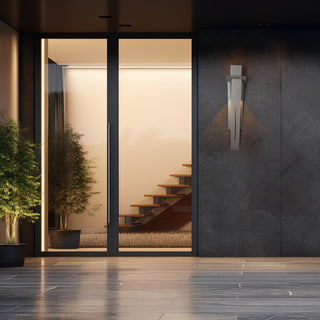 Linea Linea Medium Outdoor Sconce in Coastal Burnished Steel