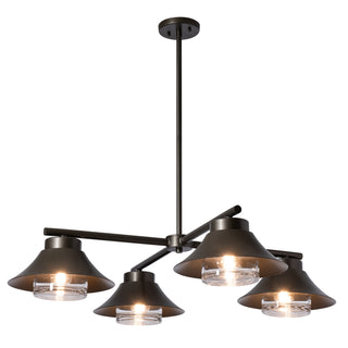 Stowe Stowe 4-Light Outdoor Pendant in Coastal Dark Smoke