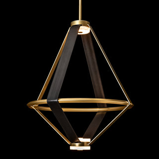 Aspen Aspen Large LED Lantern in Modern Brass