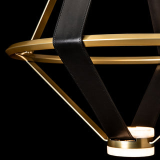 Aspen Aspen Large LED Lantern in Modern Brass