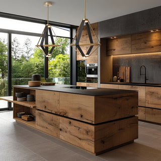 Aspen Aspen Large LED Lantern in Modern Brass