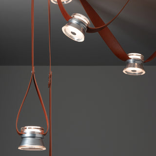 Snaps SNAPS Large LED Pendant w/Metal Cones in Sterling