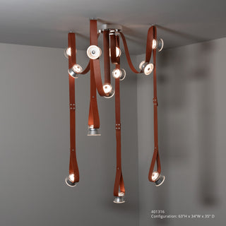 Snaps SNAPS Large LED Pendant w/Metal Cones in Sterling
