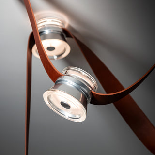 Snaps SNAPS Large LED Pendant w/Metal Cones in Sterling
