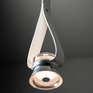 Snaps SNAPS Single LED Downlight Pendant w/Metal Cone in Sterling