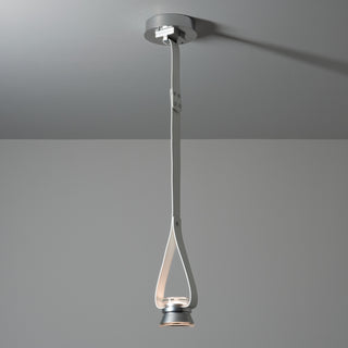 Snaps SNAPS Single LED Downlight Pendant w/Metal Cone in Sterling