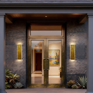 Corithian LED Wall Sconce in Painted Antique Brass
