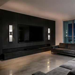 Mars LED Wall Sconce in Sand Black