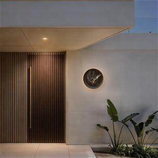 Moon LED Wall Sconce in Painted Patina Bronze