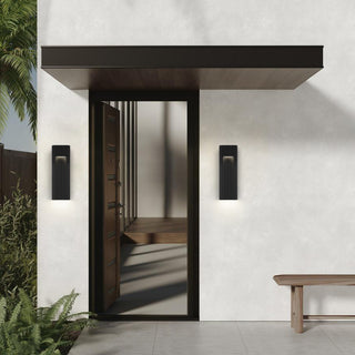 Wavey LED Wall Sconce in Sand Black