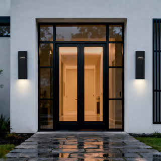 Wavey LED Wall Sconce in Sand Black