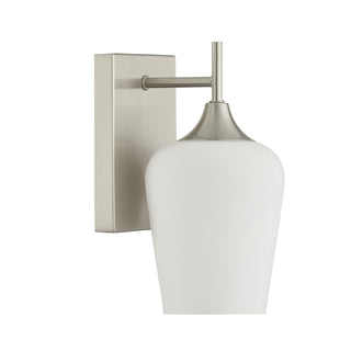 Octave One Light Wall Sconce in Satin Nickel