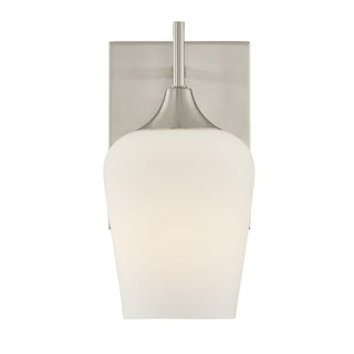 Octave One Light Wall Sconce in Satin Nickel