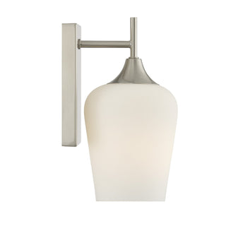 Octave One Light Wall Sconce in Satin Nickel