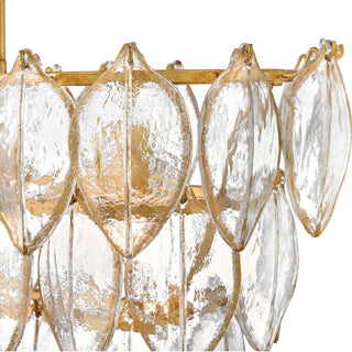 Amira LED Linear Pendant in Distressed Brass
