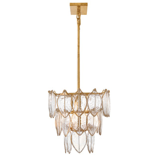 Amira LED Linear Pendant in Distressed Brass