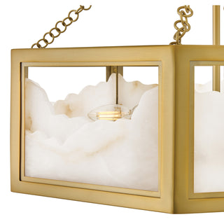 Veleta LED Chandelier in Lacquered Brass
