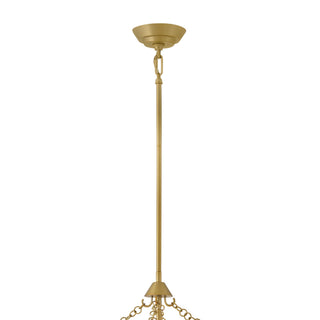 Veleta LED Chandelier in Lacquered Brass
