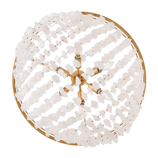 Myra LED Chandelier in Distressed Brass
