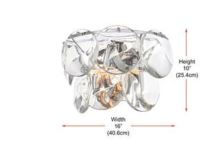 Charlotte Three Light Wall Sconce in Chrome