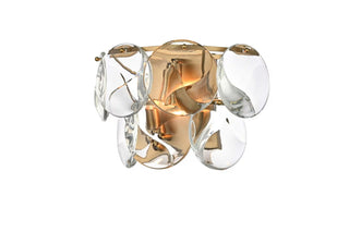 Charlotte Three Light Wall Sconce in Satin Gold