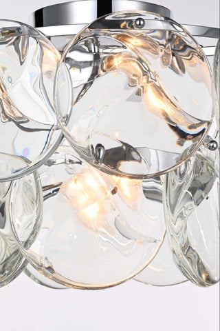 Charlotte Six Light Flush Mount in Chrome