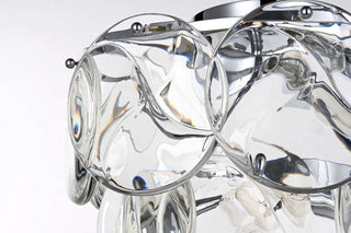Charlotte Six Light Flush Mount in Chrome