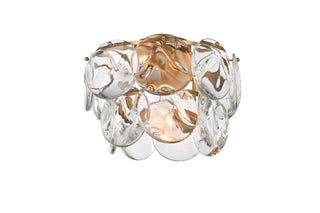 Charlotte Six Light Flush Mount in Satin Gold