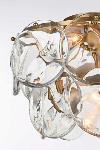 Charlotte Six Light Flush Mount in Satin Gold