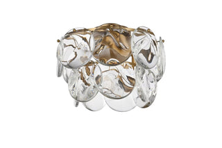 Charlotte Six Light Flush Mount in Satin Gold