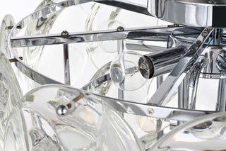 Charlotte 12 Light Flush Mount in Chrome