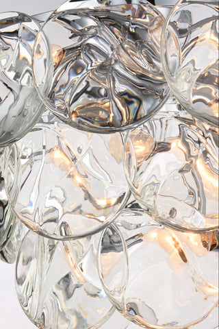 Charlotte 12 Light Flush Mount in Chrome