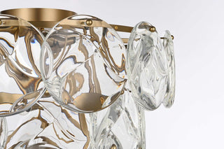 Charlotte 12 Light Flush Mount in Satin Gold