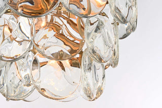 Charlotte 12 Light Flush Mount in Satin Gold
