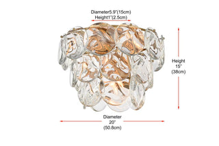 Charlotte 12 Light Flush Mount in Satin Gold