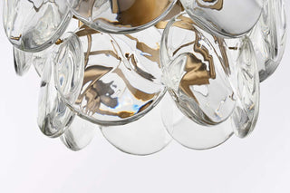 Charlotte Six Light Chandelier in Satin Gold
