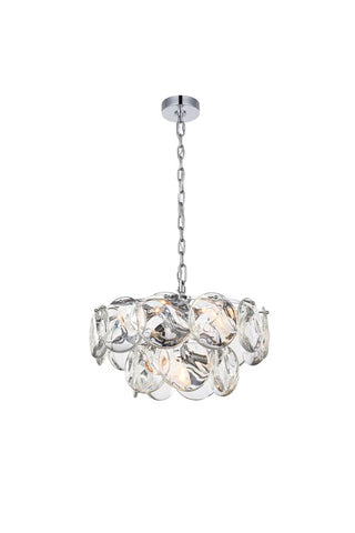 Charlotte Nine Light Chandelier in Chrome
