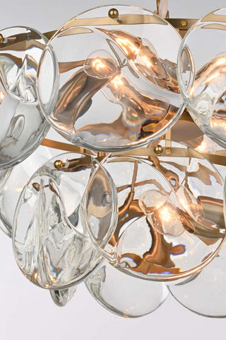 Charlotte Nine Light Chandelier in Satin Gold