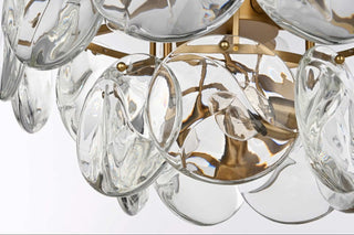 Charlotte Nine Light Chandelier in Satin Gold