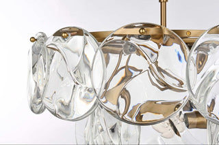 Charlotte Nine Light Chandelier in Satin Gold