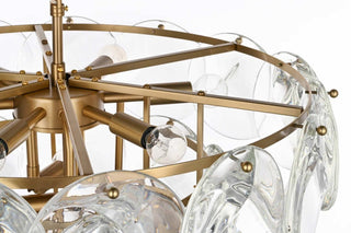 Charlotte 12 Light Chandelier in Satin Gold