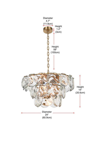 Charlotte 12 Light Chandelier in Satin Gold