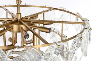 Charlotte 14 Light Chandelier in Satin Gold