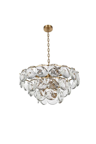 Charlotte 14 Light Chandelier in Satin Gold